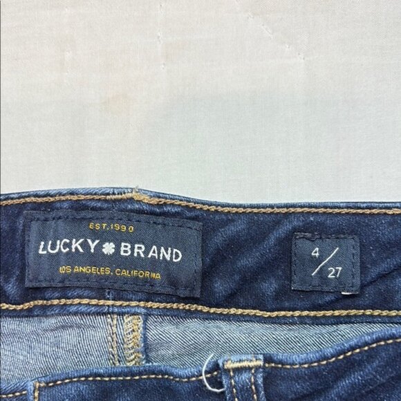 Lucky Brand Blue Skinny Jeans with Tapered Leg Size 27 - Picture 2 of 10